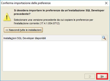 Versioni disponibili di SQL Developer