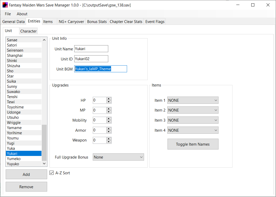 custom unit BGM example