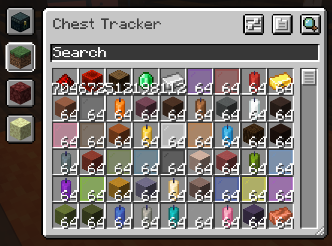 The main Chest Tracker GUI