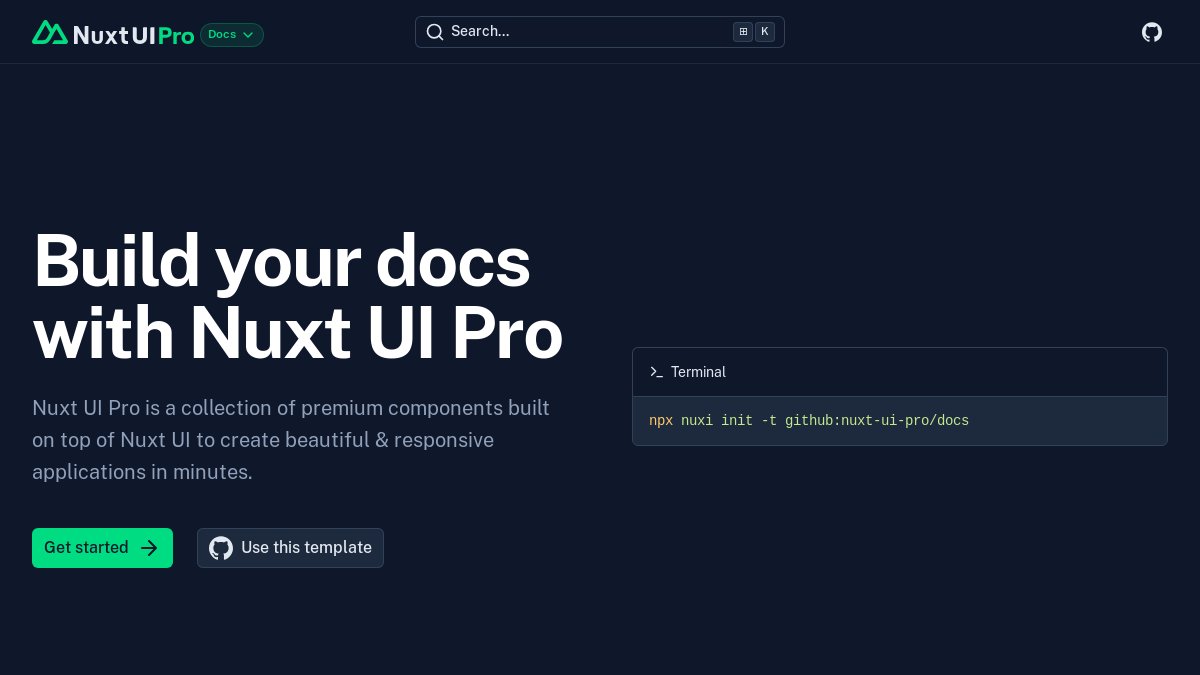 Nuxt Docs Template
