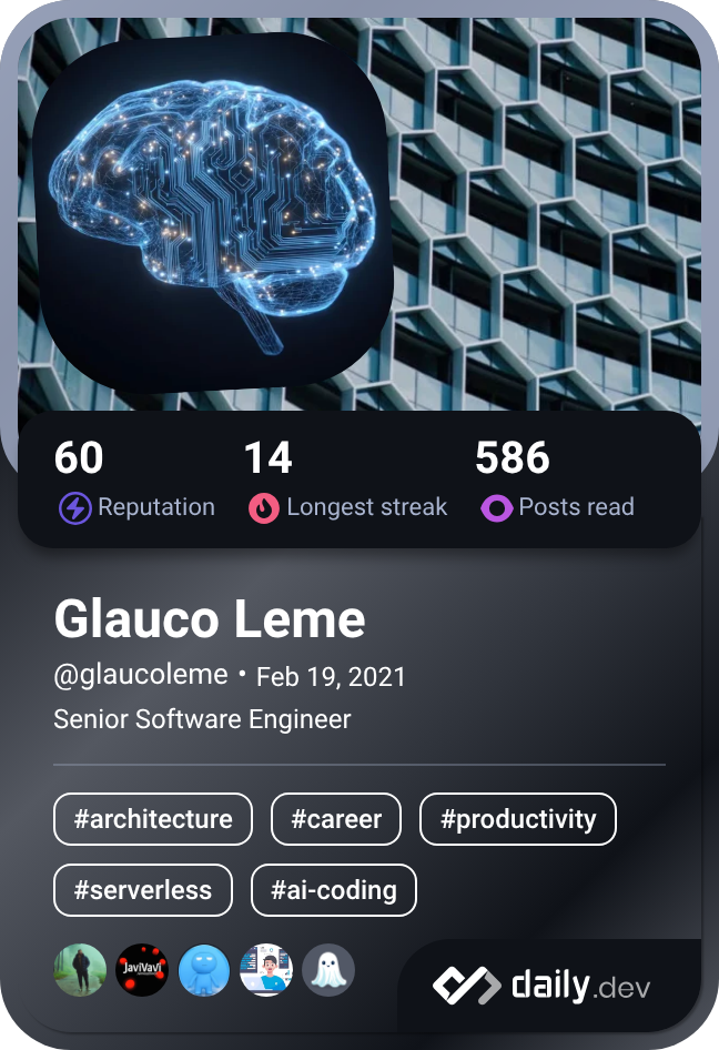 Glauco Leme's Dev Card