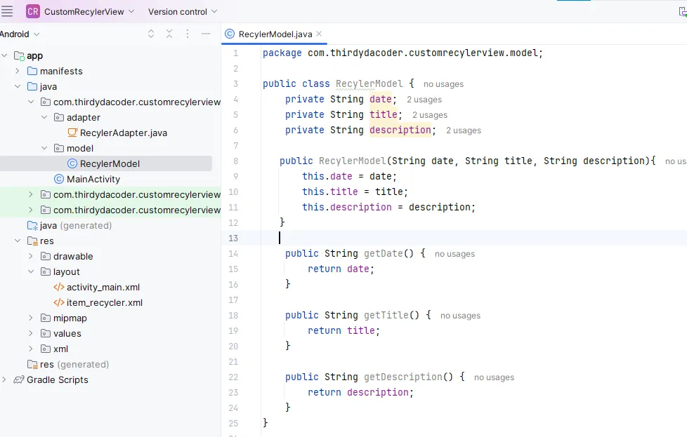 RecylerModel.java