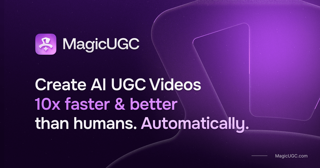 GitHub - MagicUGC/.github: MagicUGC – The Best AI UGC Video Generator ...