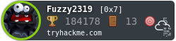 Fuzzy2319's TryHackMe Profile