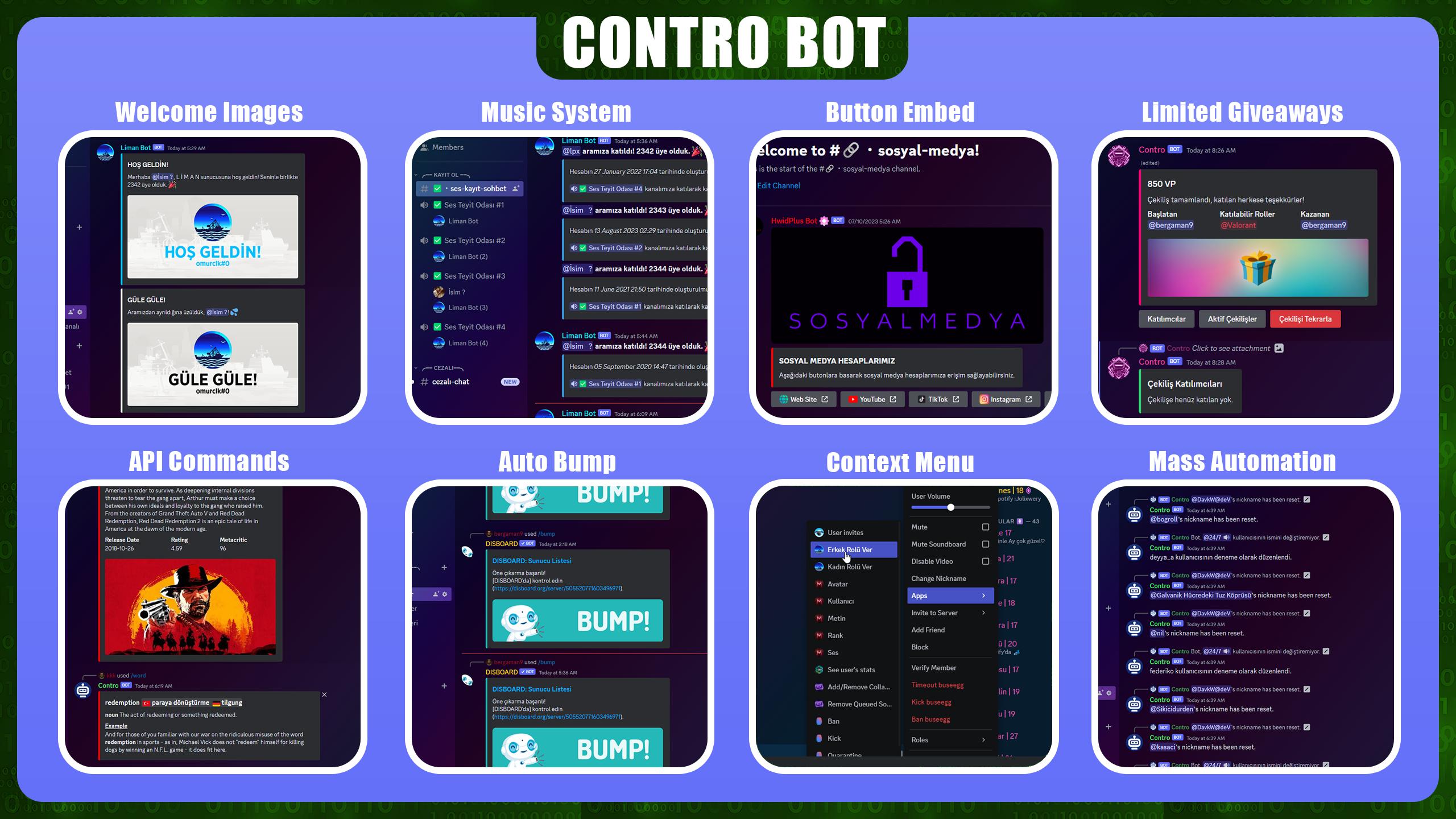 contro bot features