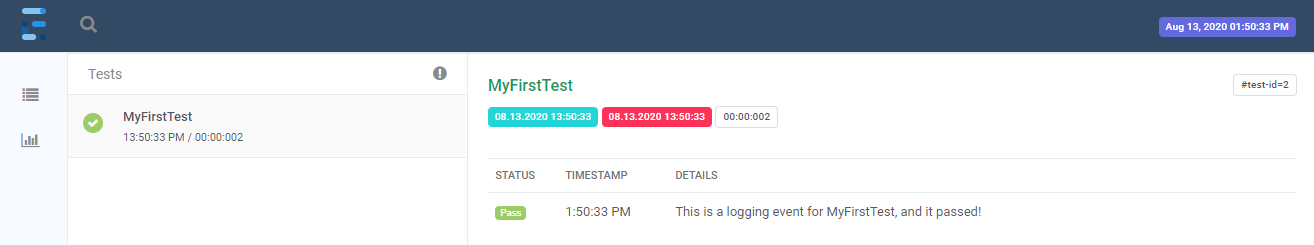 ExtentSparkReporter output