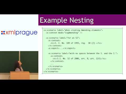 Jeni Tennison's presentation at XML Prague 2011 - Test XSLT with XSpec