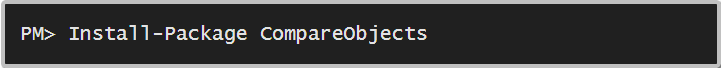 Install-Pacakage CompareObjects