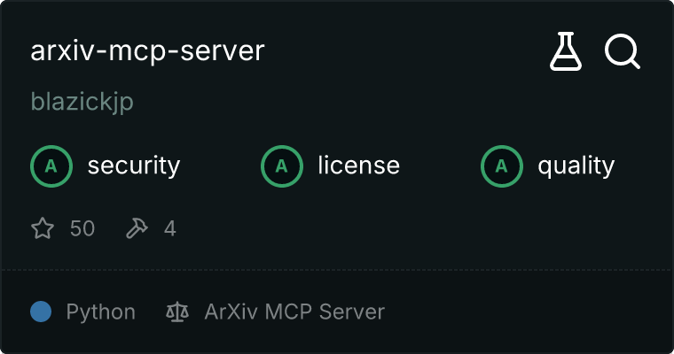 ArXiv Server MCP server