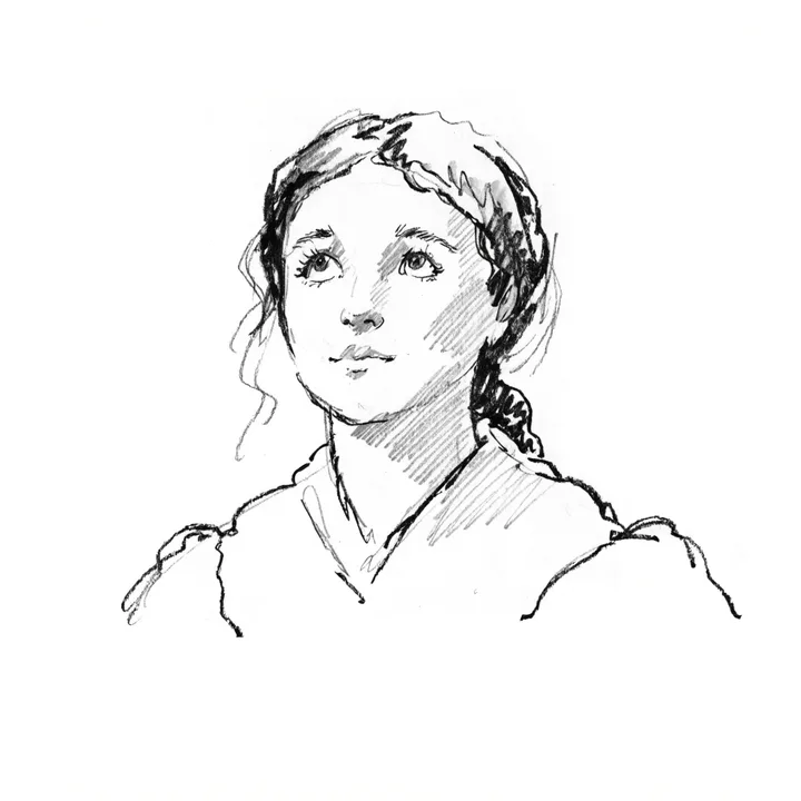 Casting reference for Harriet Smith from the Emma example deck