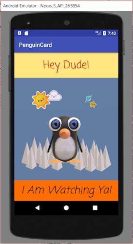 penguin card