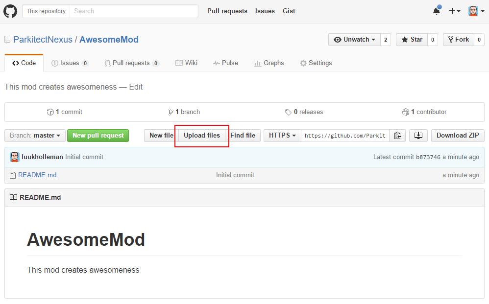 upload files