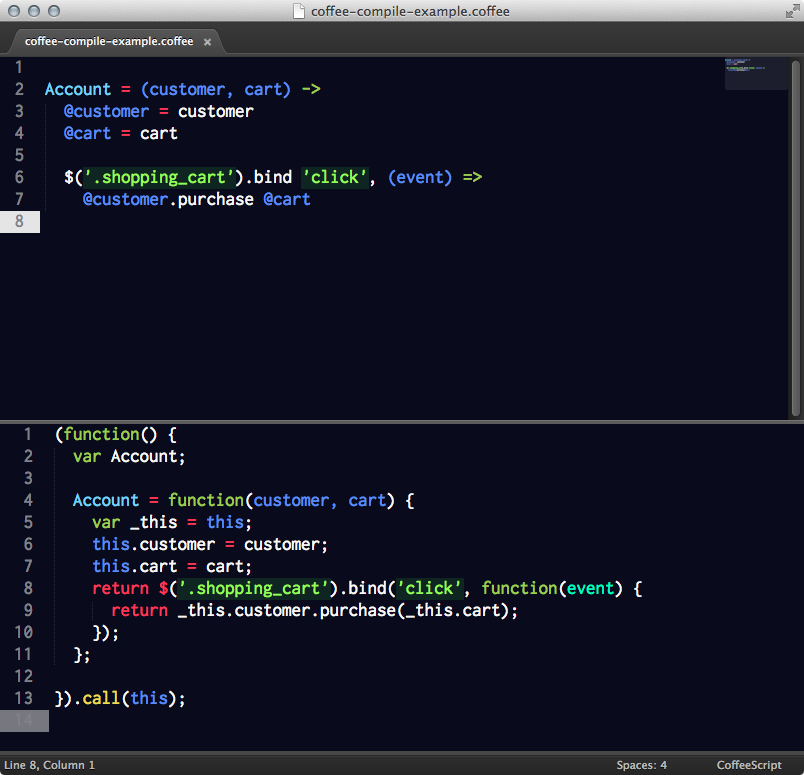 CoffeeCompile Screenshot