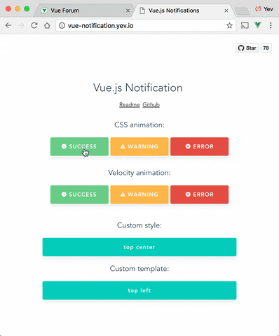 vue-notification