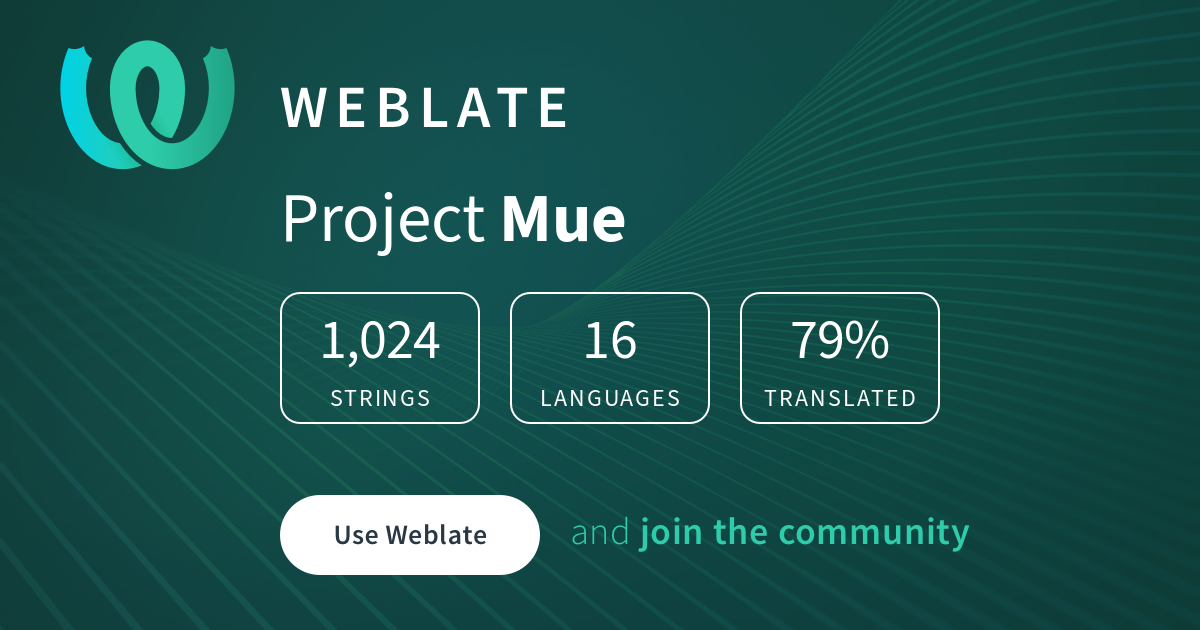 Contribute on Weblate