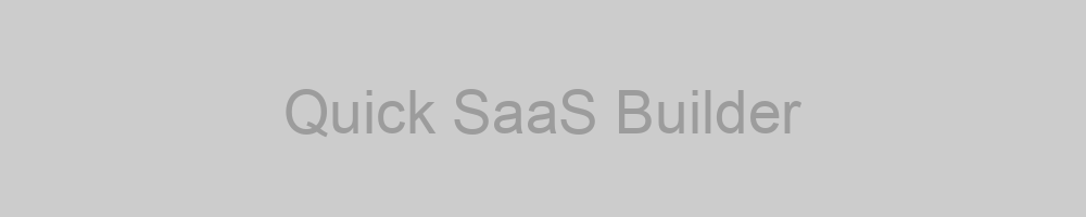 Quick SaaS Builder Banner