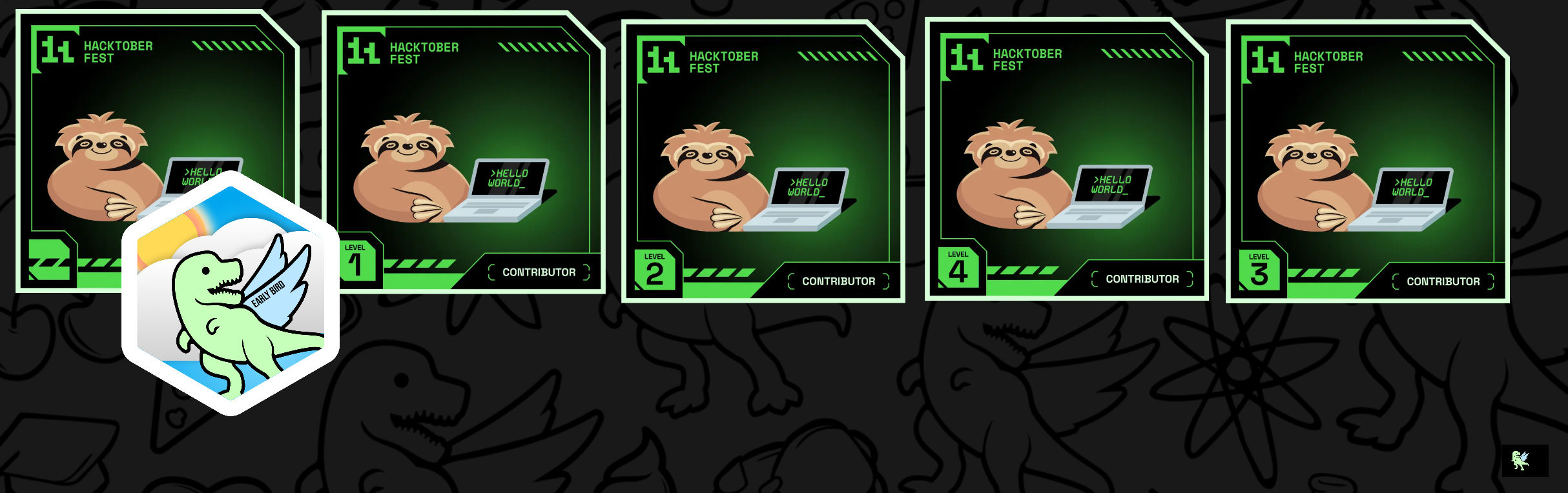 An image of @alizayayesha's Holopin badges, which is a link to view their full Holopin profile