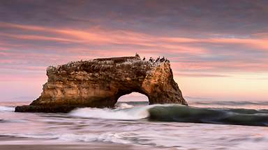 Natural Bridges State Beach in Santa Cruz, California (© Jim Patterson/Tandem Stills + Motion)