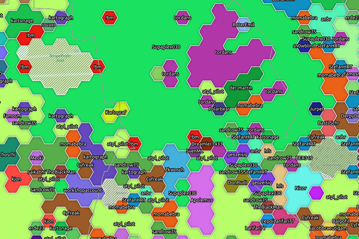 OSM Land Gain Script Sample Image