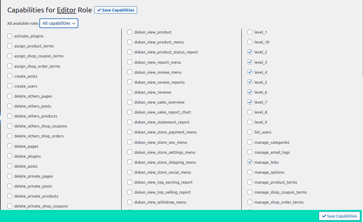 Assign capabilities