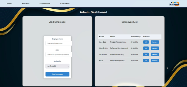 Admin Dashboard