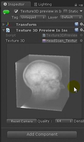 Texture3D field preview in Inspector