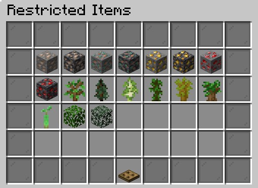 Restricted Items