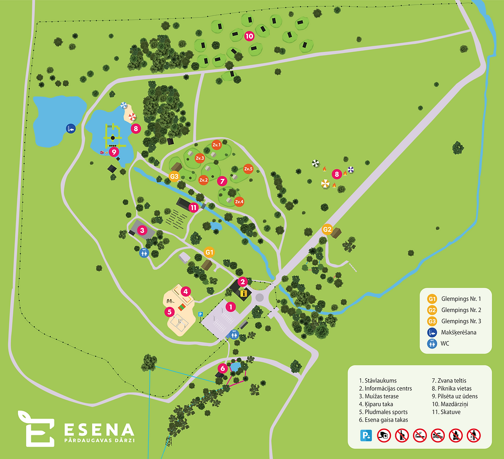 Map of the park