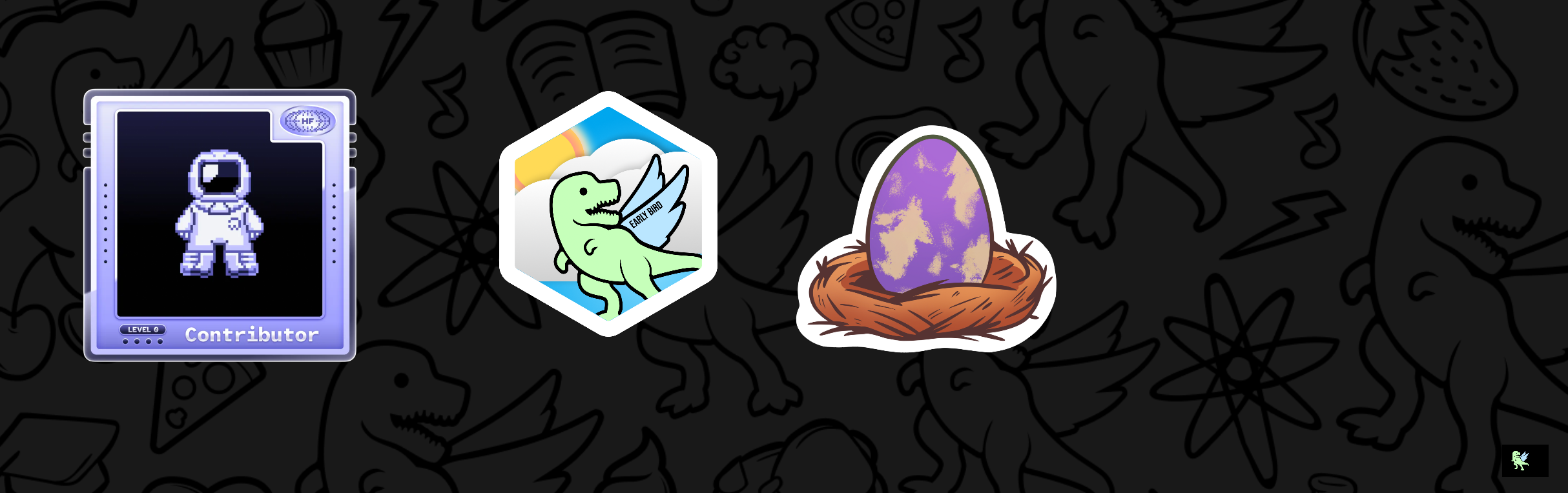 An image of @bangkah's Holopin badges, which is a link to view their full Holopin profile