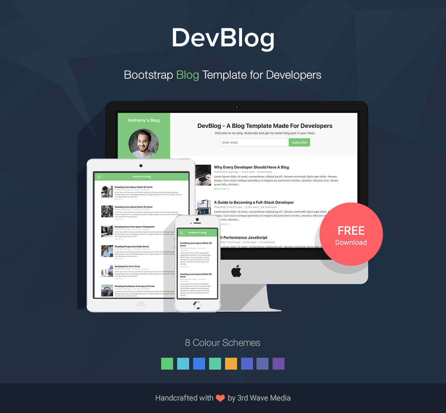 Bootstrap 5 Blog Template for Developers