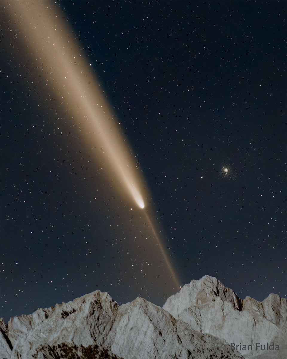 2024-10-21 Comet Tsuchinshan-ATLAS over California NASA