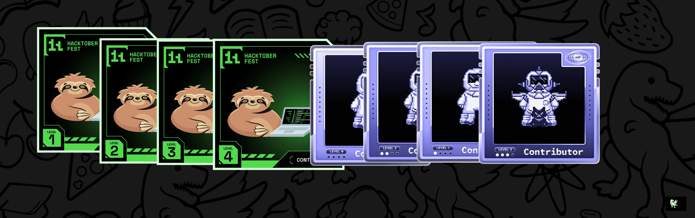 An image of @suvrat1629's Holopin badges, which is a link to view their full Holopin profile