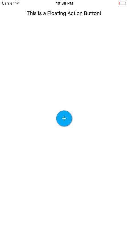 iOS Floating Action Button