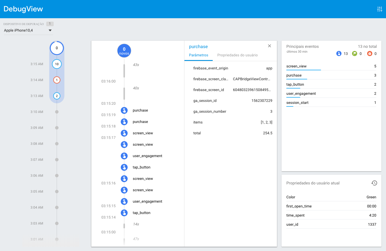 Capacitor Firebase Analytics Plugin