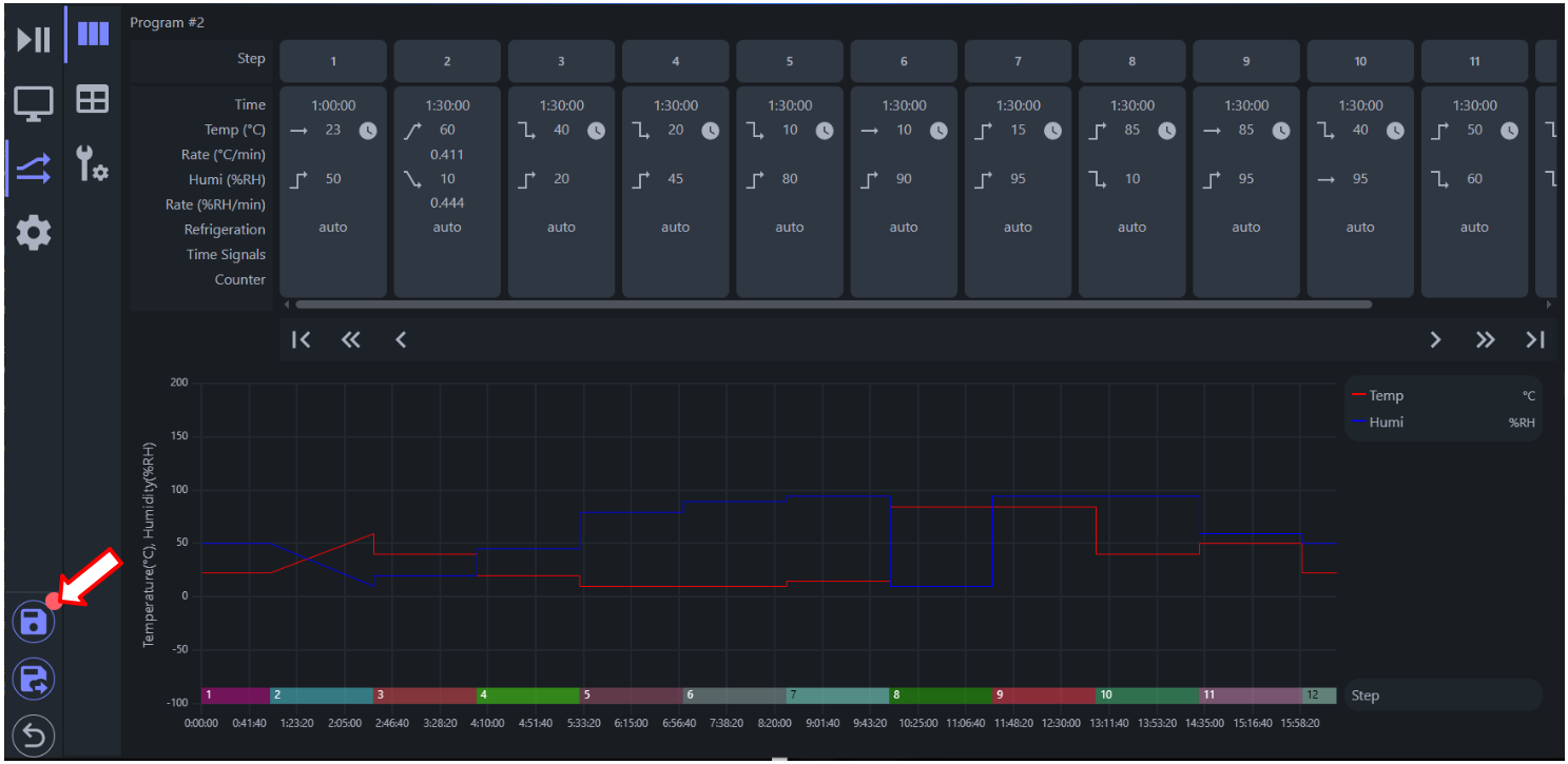 Saving the changes in Program 2