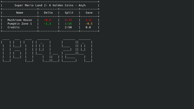GitHub - slashinfty/chronode: Command-line-based speedrunning timer ...