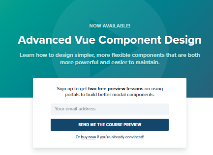 Adam Wathan's Vue lessons