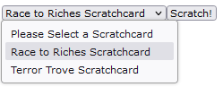 scratchcard dropdown