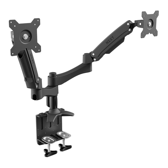 nzxt-dual-monitor-arm-minimal-clamps-swivels-black-1