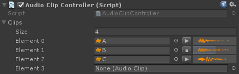 AudioClip PropertyDrawer Inspector