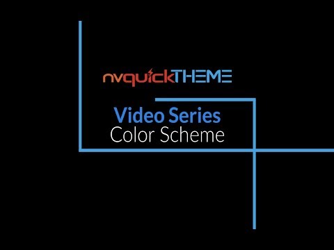 nvQuickTheme Video Series - Color Scheme
