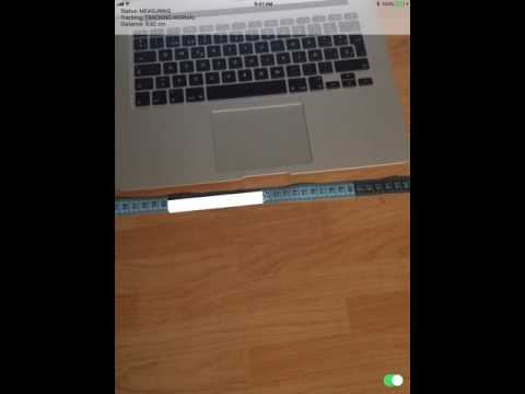 Measuring app with ARKit and Pusher - 1