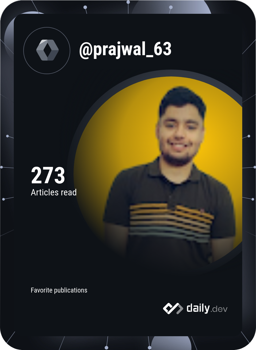 Prajwal Pandey's Dev Card