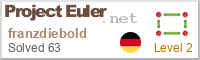 Project Euler badge franzdiebold