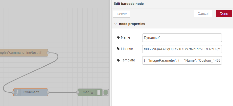 Barcode license