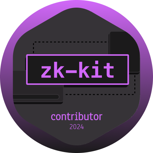 GitPOAP: 2024 ZK-KIT Contributor GitPOAP Badge