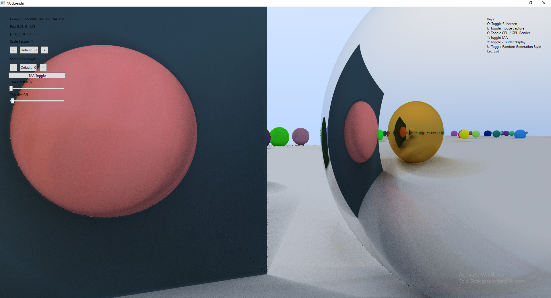 rendered spheres