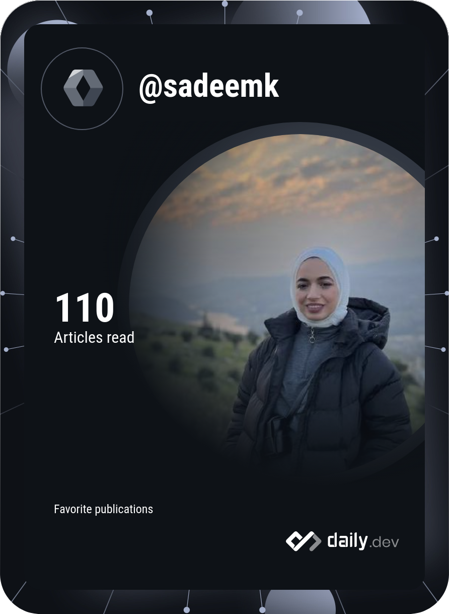 Sadeem Khalaf's Dev Card