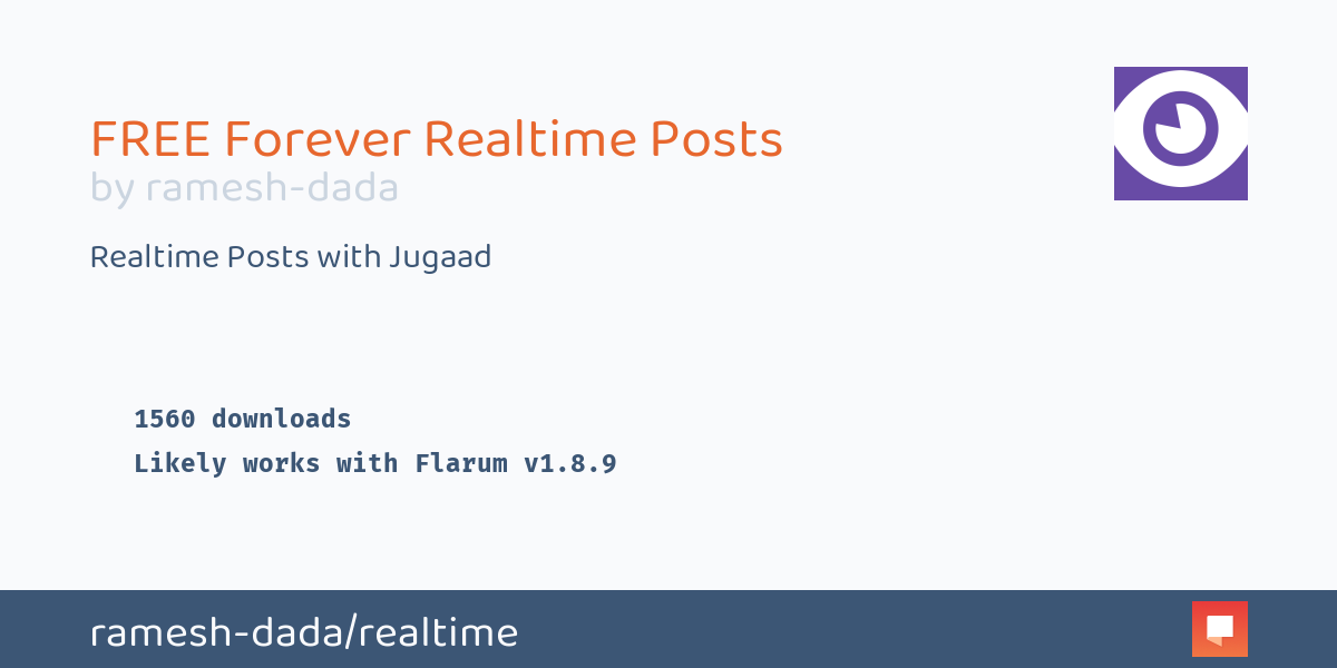 Flarum Realtime Posts for Free Forever