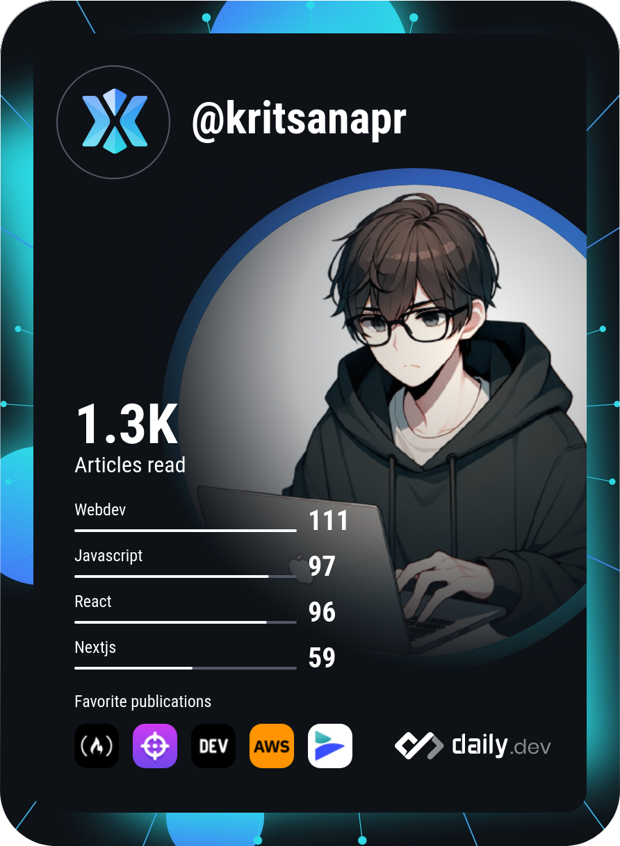 Kritsana's Dev Card